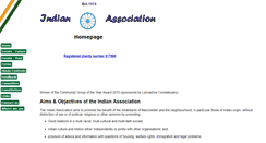 Desktop Screenshot of indianassociation.org.uk