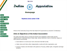 Tablet Screenshot of indianassociation.org.uk